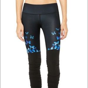 ALO yoga floral goddess ribbed leggings